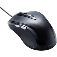 有線マウス　5ボタン　中型サイズ　レーザー　MA-LS173BK　サンワサプライ　1個（直送品）