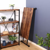 不二貿易 ナビアシリーズ フリーテーブル 幅900×奥行480×高さ120～700mm ブラウン/ブラック 14654 1台（直送品）