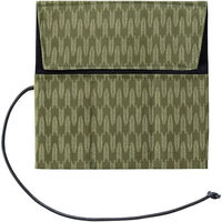 サキ ロールペンケース・和柄 ヤガスリ柄/マッチャ(セット:9個入) 4990630661121 1セット(9個入)（直送品）