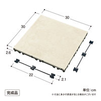 タカショー 敷くだけタイル 磁器 BE 9枚組 JBG-JCBE2/9S 1セット（直送品）