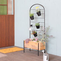 スパイス リサイクルウッドプランターボックストレリス ポット付き TJXT1069 1個（直送品）