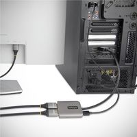 ディスプレイポート HDMI変換アダプタ 2画面 4K60Hz MSTハブ 映像分配器 DP 1.4 - HDMI 1個