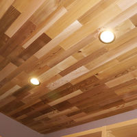 大日本木材防腐 内外装用 レッドシダークリアグレード短尺パネリング10本セット 長さ500×厚み9×幅77mm　1束(10本入)（直送品）