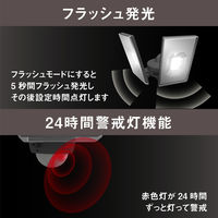 ムサシ LED-AC2050 12.5W×2灯 LEDセンサーライト 1個