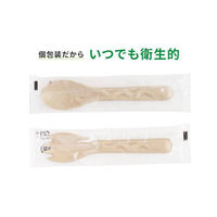 パックスタイル エコカトラリー BBカトラリー スポーク(先割れスプーン) 単袋入 150mm 663604 1袋(100個)（直送品）