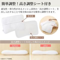 枕 西川とLOHACOが考えた仰向け寝に心地よいまくら 低め ロータイプ 50×35×7cm 西川 オリジナル　1個 オリジナル