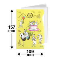 プラス ぴったりすっきりホルダー 洋形2号 限定 鳥獣戯画 3枚セット ファイル 88210