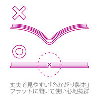 プラス ノート カ.クリエ A4×1/3 5mm方眼 あか 赤 NO-604GC