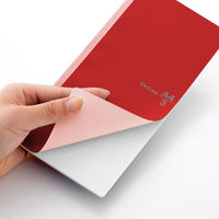 プラス ノート カ.クリエ A4×1/3 5mm方眼 あか 赤 NO-604GC 2冊