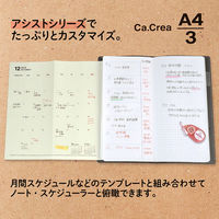 プラス ノート カ.クリエ A4×1/3 アシスト スケジュール罫 ウィークリー 77834 2冊