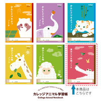 日本ノート カレッジアニマル学習帳 漢字ドリル用ノート セミB5 150字 ワニ 漢字練習帳 国語 LP63 2冊