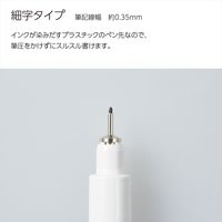 コクヨ 水性ペン PPPファインライターE 細字 ホワイト軸 黒 2本 PER-FWE035W