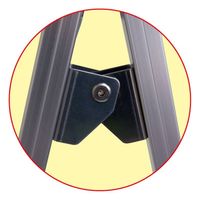 常磐精工 ブラックバリウススタンド看板 アルミ複合板 600×1200両面 ウエイトアーム・水タンクセット（直送品）