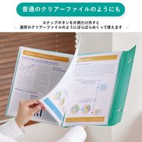 キングジム クリアーファイル カキコ ジャバラタイプ シロ 24ポケット A4タテ 8614-W 1冊