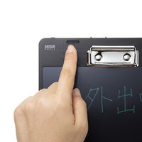 電子メモパッド 13インチ クリップ スタンド付き ブラック DH-320BK 1個 サンワサプライ（直送品）