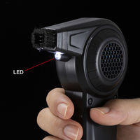 電動エアダスター コンパクト 風力2段階調整 ブラシノズル CD-ADE7BK 1個 サンワサプライ