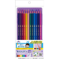 レイメイ藤井 先生おすすめ 色鉛筆 12色セット ケース:バイオレット RE1190V 1個
