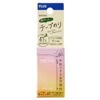 プラス テープのり ノリノ 紙ケース入り しっかり貼れる ピンク 54490 1セット（5個）