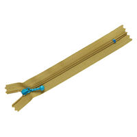 日本紐釦貿易(Nippon Chuko) Y.K.K ポーチ用カラフルファスナー カーキ×ブルー 14cm 5本 3CF14-CO11（直送品）