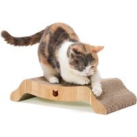 バリバリベッドＭ ライトブラウン 爪とぎ 猫壱