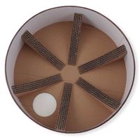 バリバリボウル 猫柄 ダークブラウン 爪とぎ 猫壱