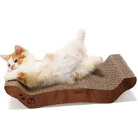 バリバリベッドＭ ダークブラウン 爪とぎ 猫壱