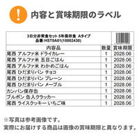 ピースアップ 3日分非常食Aセット 5年保存食詰替え用 HST5A01 10002430 1セット