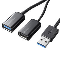 サンワサプライ USB3.2 Gen1+USB2.0 コンボハブ(4ポート) USB-3H436BK 1個
