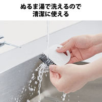 クリーナー ブラシ ちりとり付 マグネット取付 フック掛け可 クールホワイト KBR-018WH エレコム 1個