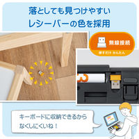 ワイヤレスキーボード 無線 2.4GHz コンパクト カラー キーボード ブラック TK-FS10DMKBK エレコム 1個（直送品）