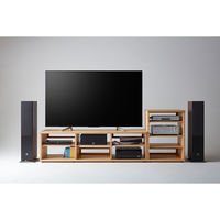 【並行輸入品】朝日木材加工 Scalaシリーズ オーディオラック 幅180cm/ダークブラウン SC-2180DA 1台（直送品）