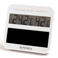 エンペックス気象計 デジタルソーラー温湿度計 TD-820 1個
