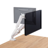 モニターアーム シングルアーム 17インチ～32インチ対応 耐荷重:9kg ガス式 VESA規格対応 ホワイト 1個 エレコム（直送品）