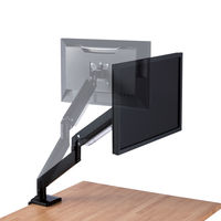 モニターアーム シングルアーム 17インチ～35インチ対応 耐荷重:15kg ガス式 VESA規格対応 ブラック 1個 エレコム