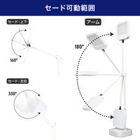 朝日電器 LEDデスクライト USB付 AS-LED11(W) 1個