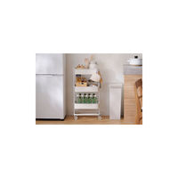 アイリスオーヤマ キッチンワゴン ホワイト ランドリーラック 収納カート マルチワゴン サロン KWG-HA 1台