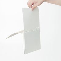 無印良品 ノート型はがせるルーズリーフ A5・5mm方眼 20穴 50枚 グレー 1セット（2冊） 良品計画