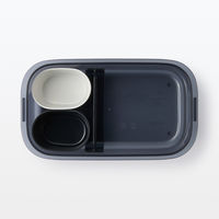 無印良品 洗いやすい弁当箱 約500ml 黒 良品計画