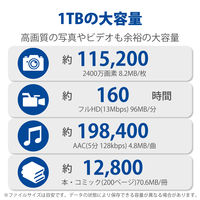 SSD 外付け 1TB キャップ式 USB3.2(Gen1) 小型 ホワイト ESD-EMC1000GWH エレコム 1個（直送品）
