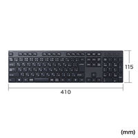 サンワサプライ ワイヤレスキーボード 無線 メンブレン コンパクト フルサイズ 静音マウス付 ブラック SKB-WL39SETBK 1個（直送品）