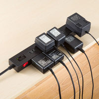 サンワサプライ 雷ガードタップ(10個口・1m・ブラック) TAP-SP2110N-1BK 1個