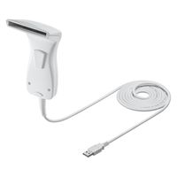 サンワサプライ 1次元タッチ式バーコードリーダー（抗菌タイプ） BCR-1D7W 1個（直送品）