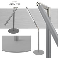 大河商事 LEDデスクライト 卓上 昼白色 フレキシブル 直径15mm 3段調光 ホワイト deco-N001WH 1個（直送品）