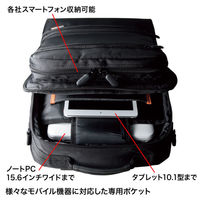 ビジネスバッグ 15.6インチワイド 3WAY ブラック 縦型 通勤用 BAG-3WAY23BK 1個