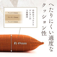 イケヒコ・コーポレーション い草座布団 座布団 大紬 550×550mm ブラック 1132110031905 1セット(2枚入)（直送品）