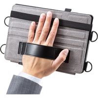 サンワサプライ iPad 10.2インチ スタンド機能付きショルダーベルトケース PDA-IPAD1612BK 1個（直送品）