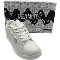 コマリヨー PEANUTS レディーススニーカー 8198 WHT/WHT 23.0 1足　ナースシューズ