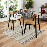 ベストコ フロアマット抗菌 防カビ 防臭 防炎 120×120cm ライトグレー ND-4582クラシオン 1個（直送品）