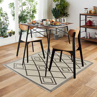 ベストコ フロアマット抗菌 防カビ 防臭 防炎 120×120cm ラムバスグレー ND-4583 クラシオン 1個（直送品）