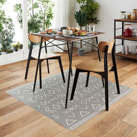 ベストコ フロアマット抗菌 防カビ 防臭 防炎 120×120cm ダークグレー ND-4584 クラシオン 1個（直送品）